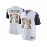 Youth Nike Dallas Cowboys #72 Travis Frederick Limited White Gold Rush NFL Jersey