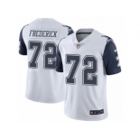 Youth Nike Dallas Cowboys #72 Travis Frederick Limited White Rush NFL Jersey