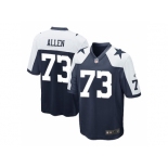 Youth Nike Dallas Cowboys #73 Larry Allen Navy Blue Stitched NFL Elite Throwback Alternate jersey