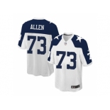 Youth Nike Dallas Cowboys #73 Larry Allen White Stitched NFL Elite Throwback Alternate jersey