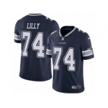 Youth Nike Dallas Cowboys #74 Bob Lilly Vapor Untouchable Limited Navy Blue Team Color NFL Jersey