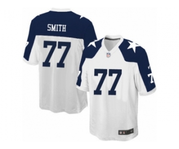 Youth Nike Dallas Cowboys #77 Tyron Smith Game White Throwback Alternate NFL Jersey