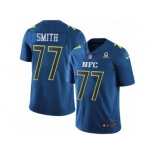 Youth Nike Dallas Cowboys #77 Tyron Smith Limited Blue 2017 Pro Bowl NFL Jersey