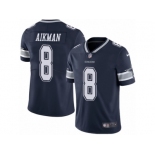 Youth Nike Dallas Cowboys #8 Troy Aikman Vapor Untouchable Limited Navy Blue Team Color NFL Jersey