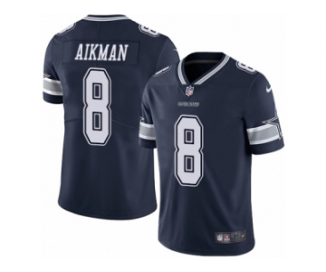 Youth Nike Dallas Cowboys #8 Troy Aikman Vapor Untouchable Limited Navy Blue Team Color NFL Jersey