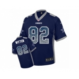 Youth Nike Dallas Cowboys #82 Jason Witten Elite Navy Blue Drift Fashion NFL Jersey