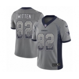 Youth Nike Dallas Cowboys #82 Jason Witten Limited Gray Rush Drift Fashion NFL Jersey