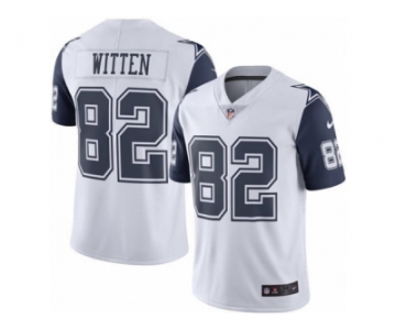 Youth Nike Dallas Cowboys #82 Jason Witten Limited White Rush NFL Jersey