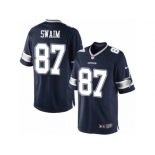 Youth Nike Dallas Cowboys #87 Geoff Swaim Limited Navy Blue Team Color NFL Jersey