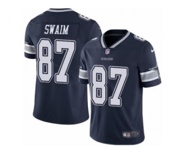 Youth Nike Dallas Cowboys #87 Geoff Swaim Vapor Untouchable Limited Navy Blue Team Color NFL Jersey