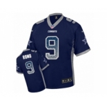 Youth Nike Dallas Cowboys #9 Tony Romo Elite Navy Blue Drift Fashion NFL Jersey