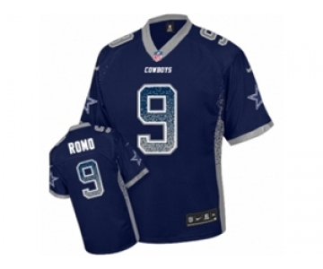 Youth Nike Dallas Cowboys #9 Tony Romo Elite Navy Blue Drift Fashion NFL Jersey