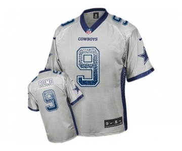 Youth Nike Dallas Cowboys #9 Tony Romo Grey Stitched NFL Elite Drift Fashion Jersey