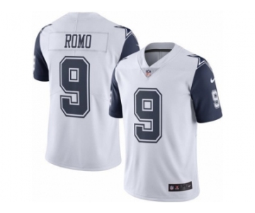 Youth Nike Dallas Cowboys #9 Tony Romo Limited White Rush NFL Jersey