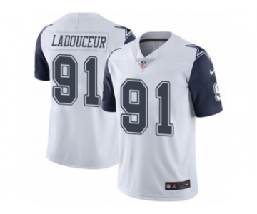 Youth Nike Dallas Cowboys #91 L. P. Ladouceur Limited White Rush NFL Jersey