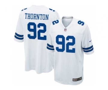 Youth Nike Dallas Cowboys #92 Cedric Thornton Game White NFL Jersey