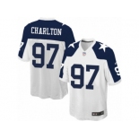 Youth Nike Dallas Cowboys #97 Taco Charlton Game White Throwback Alternate NFL Jersey