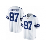 Youth Nike Dallas Cowboys #97 Taco Charlton Limited White NFL Jersey