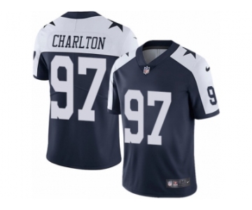 Youth Nike Dallas Cowboys #97 Taco Charlton Vapor Untouchable Limited Navy Blue Throwback Alternate NFL Jersey