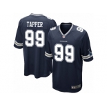 Youth Nike Dallas Cowboys #99 Charles Tapper Game Navy Blue Team Color NFL Jersey