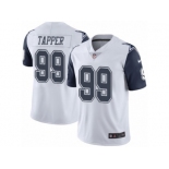 Youth Nike Dallas Cowboys #99 Charles Tapper Limited White Rush NFL Jersey