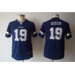 nike youth nfl dallas cowboys #19 austin blue[nike]