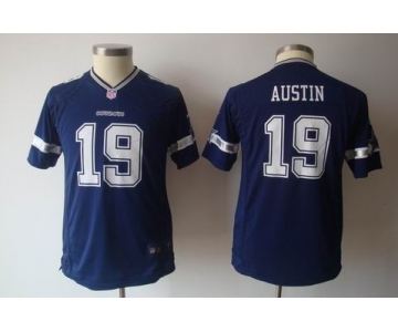 nike youth nfl dallas cowboys #19 austin blue[nike]