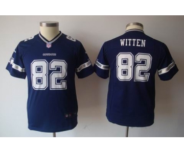 nike youth nfl dallas cowboys #82 witten blue[nike]