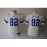 nike youth nfl dallas cowboys #82 witten white[nike]