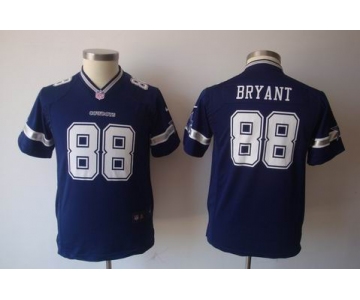 nike youth nfl dallas cowboys #88 bryant blue[nike]