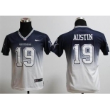 nike youth nfl jerseys dallas cowboys #19 austin blue-white[nike drift fashion][second version]