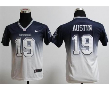 nike youth nfl jerseys dallas cowboys #19 austin blue-white[nike drift fashion][second version]