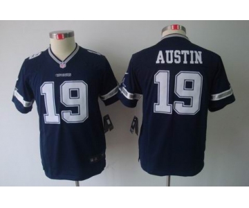 nike youth nfl jerseys dallas cowboys #19 austin blue[nike limited]