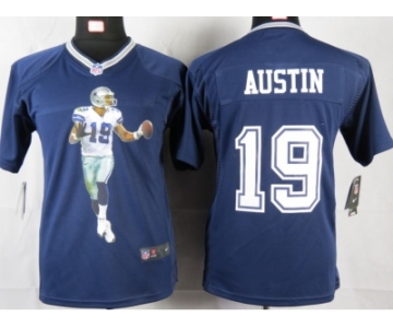 nike youth nfl jerseys dallas cowboys #19 austin blue[portrait fashion]