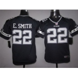 nike youth nfl jerseys dallas cowboys #22 e.smith blue [nike]