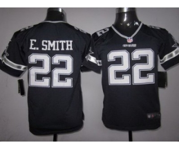 nike youth nfl jerseys dallas cowboys #22 e.smith blue [nike]