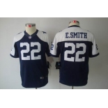 nike youth nfl jerseys dallas cowboys #22 e.smitth blue[nike limited throwback]