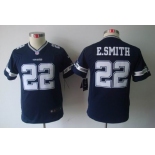 nike youth nfl jerseys dallas cowboys #22 e.smitth blue[nike limited]