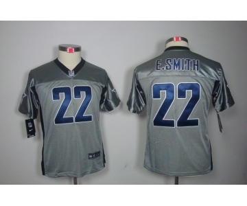 nike youth nfl jerseys dallas cowboys #22 e.smitth grey[nike shadow]