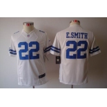 nike youth nfl jerseys dallas cowboys #22 e.smitth white[nike limited]