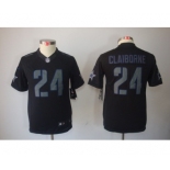 nike youth nfl jerseys dallas cowboys #24 claiborne black[nike impact limited]