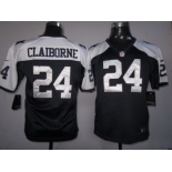 nike youth nfl jerseys dallas cowboys #24 claiborne blue thankgivings[nike]