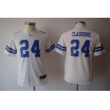 nike youth nfl jerseys dallas cowboys #24 claiborne white[nike]