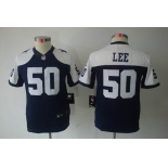 nike youth nfl jerseys dallas cowboys #50 lee blue[nike limited throwback]