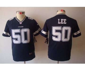 nike youth nfl jerseys dallas cowboys #50 lee blue[nike limited]