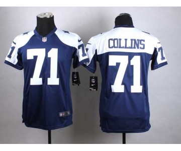 nike youth nfl jerseys dallas cowboys #71 collins blue[nike thankgivings]