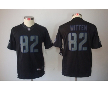 nike youth nfl jerseys dallas cowboys #82 witten black[nike impact limited]