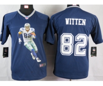 nike youth nfl jerseys dallas cowboys #82 witten blue[portrait fashion]