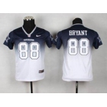 nike youth nfl jerseys dallas cowboys #88 dez bryant blue-white[Elite drift fashion][second version]