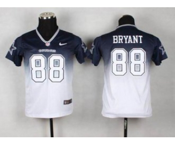 nike youth nfl jerseys dallas cowboys #88 dez bryant blue-white[Elite drift fashion][second version]